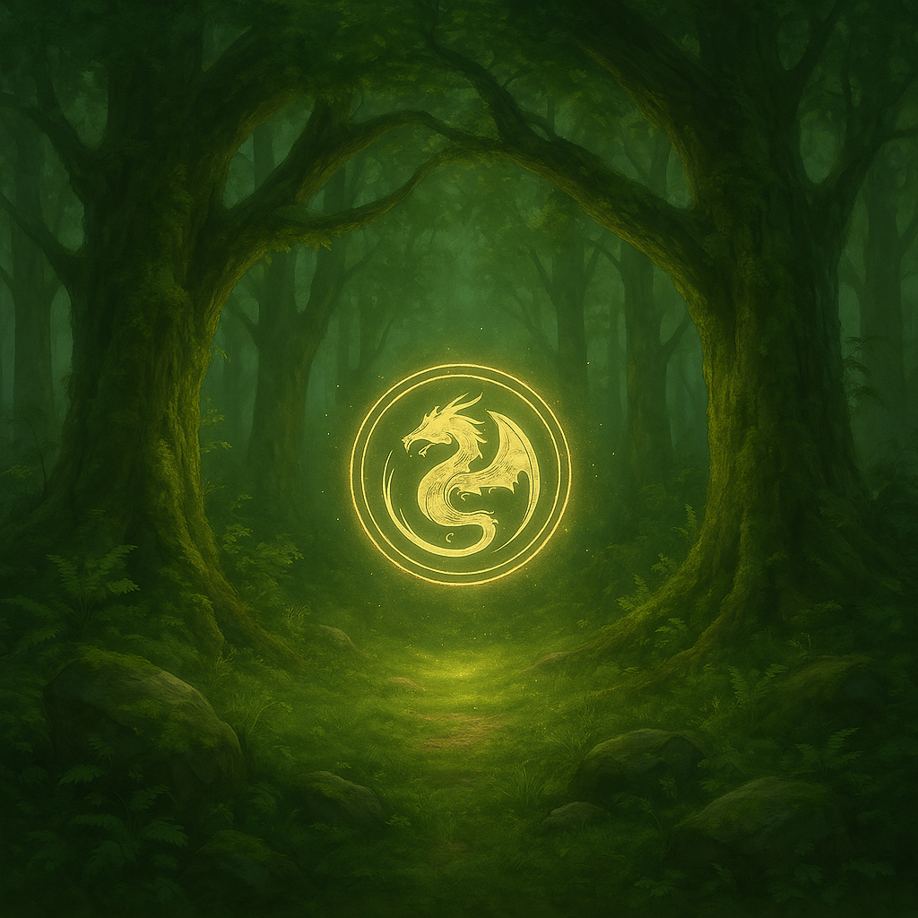 Symbolbild für den Drachenruf – Finde über drei Fragen den Drachen, der dich im Moment begleitet, mit Namen, Element und Botschaft.